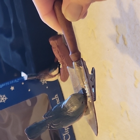 Songbird Ornaments, Set of 2, boxed.Clip on branches - Picture 2 of 5